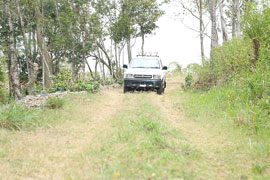 Hilux passing through off-road